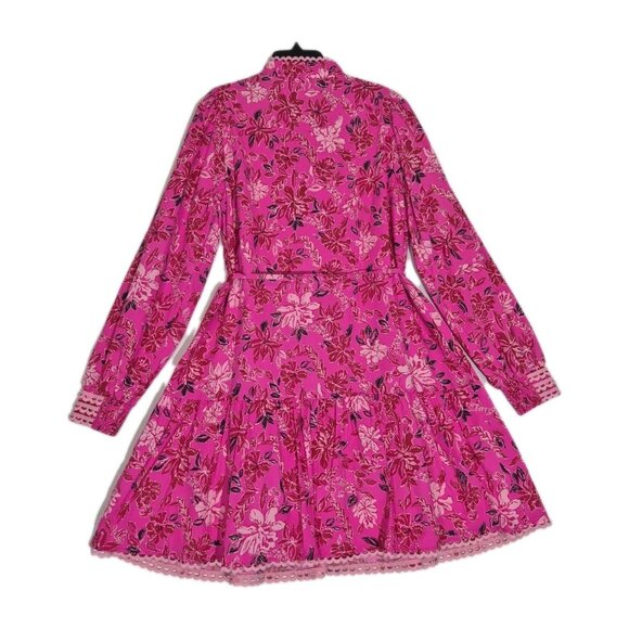 Lilly Pulitzer Women's Dress Size 4 Arletta Passion Fruit Pink Floral (25) - Picture 2 of 16